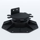 44718 PLOT RÉGLABLE DE 30 À 60 MM POUR TERRASSE BOIS ET COMPOSITE - L: 151 mm - l: 151 mm - E: 60 mm - Noir