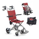 MOBICLINIC SPANISH LEADING COMPANY SINCE 1985 Fauteuil Roulant Transit Mobiclinic Neptuno Pliant Frein sur poignées Repose-pieds pliants Accoudoirs pliants Rouge