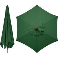Toile de remplacement pour parasol - UV30+ - étanche - résistant aux déchirures - vert