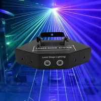 Lumière Laser professionnelle rvb 6 yeux lumière de Laster DMX lumière de scène pour les salles de danse Disco barres KTV discothèqu