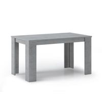 Table à manger WIND 140 cm, couleur CIMENT, 138x80x75cm, RF661