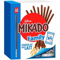 Mikado - 4 Sachets de Biscuit Mikado Chocolat Au Lait - Format Familial - (300g)