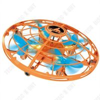 TD® Jouet Drone volant LED Relief volant Induction à 4 Axes Véhicule Jouet Résistant Technologie de Détection Directions