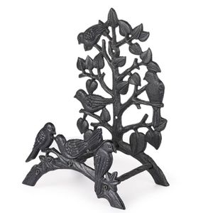 Sungmor Support Mural Tuyau D'Arrosage Fonte Vintage Oiseau - Rangement Jardin Décoratif