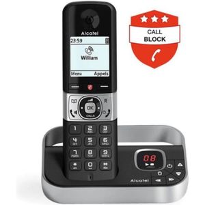 Téléphone fixe Téléphone sans fil Alcatel F890 Voice solo avec Bl