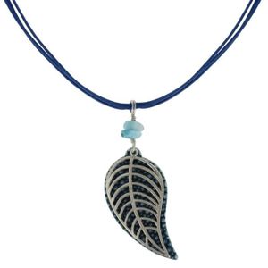 Cordon En Cuir Véritable 1m X 2mm Pour Pendentif - Fermoir Argenté Unisexe