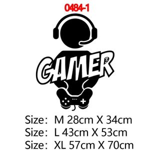 Gamer Stickers muraux Auto-adh/ésif Stickers muraux Personnalit/é D/écoration Autocollant texte Gamer Controller BESLIME Stickers Muraux avec PVC Sticker Mural