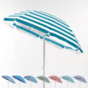 PARASOL Parasol de plage 200 cm portable coton Taormina - 