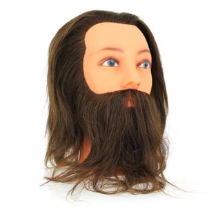 TÊTE D'APPRENTISSAGE Tête à coiffer professionnelle avec barbe YAN 2 - 