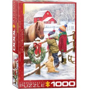 PUZZLE Puzzle 1000 Pièces : Poney De Noël Par Simon Tread