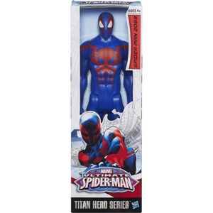 FIGURINE - PERSONNAGE Jouet - HASBRO - Ultimate Spiderman 30 cm Avengers - Spiderman 2099 - Bleu et Rouge - Pour Enfant