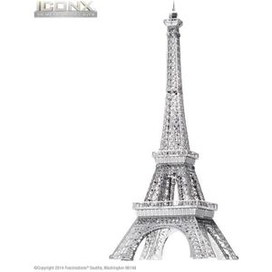 KIT MODÉLISME Maquette métal IconX - Tour Eiffel - Métal Earth - Gris - Mixte - 14 ans