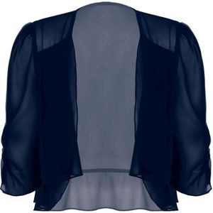 Veste courte bleu marine femme chic Made in France - ATODE