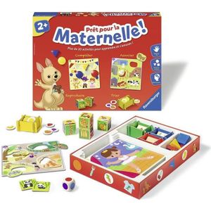 JEU D'APPRENTISSAGE Prêt pour la maternelle !  - Coffret complet éducatif - 20 activités - Préparation Programme Maternelle - Ravensburger - Dès 2 ans