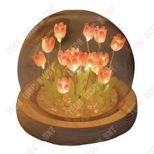 VILLAGE - MANÈGE TD® Veilleuse tulipe faite à la main, paquet de ma