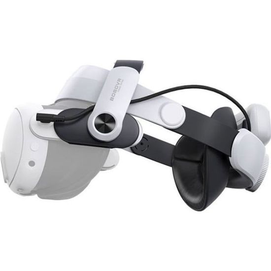 Sangle De Tête Réglable Et Confortable Pour Casque Meta Quest 3S - En Cuir Synthétique, Pliable, Pour Un Meilleur Soutien En VR - 8