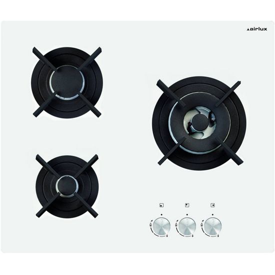 table verre gaz airlux blanche av635hwh cdiscount electromenager