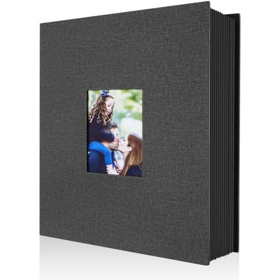 Album Photo 300 Photos 11x15 – Album Photo avec Pochette Plastique – Album  Photo de 150 Pages –Livre Photo Noir Personnalisabl[30] - Cdiscount  Beaux-Arts et Loisirs créatifs