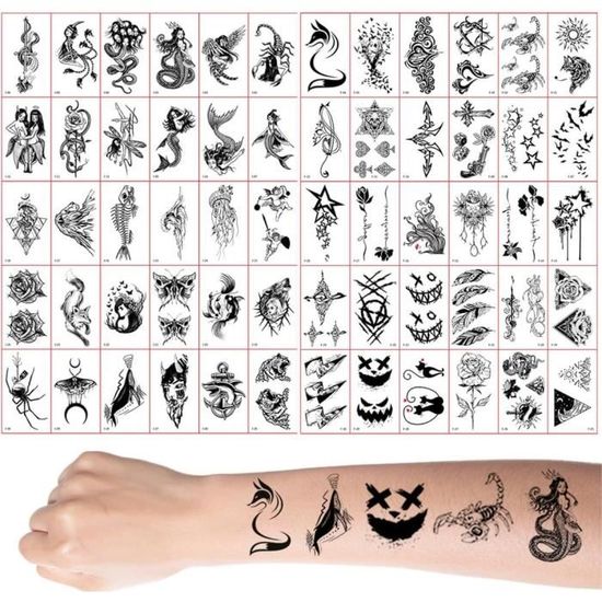 Tatouages Temporaires "Hotwife Cuckold" – Lettres Anglaises, Imperméables, Neufs