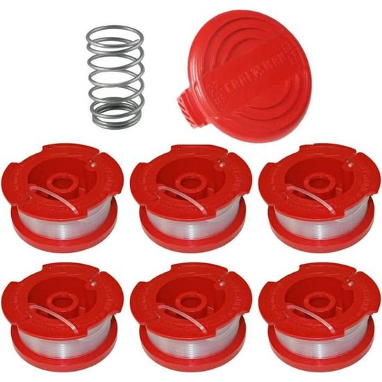 Lot de 8 bobines de fil pour débroussailleuse Craftsman CMCST900