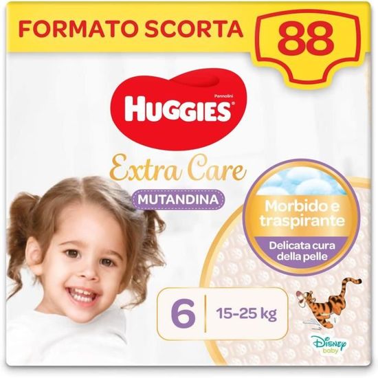 Huggies Huggies Extra Care Bebé, taille 2 (3-6 kg), lot de 40 couches – 830  - Cdiscount Puériculture & Eveil bébé