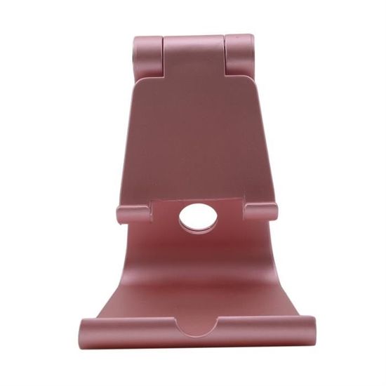 Support De Téléphone Bureau Rotatif Et Pliable - Ajustable En Hauteur Et Angle - Compatible Smartphone Et Tablette - Argent