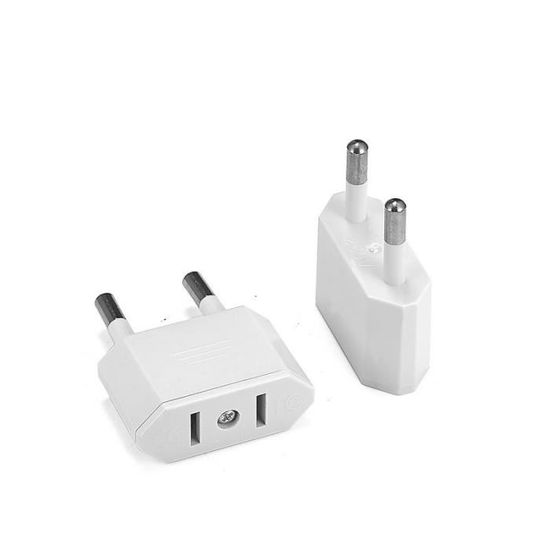 1 PCS BLANCHE Adaptateur Électrique De Voyage De Type C,Prise De Courant De Voyage