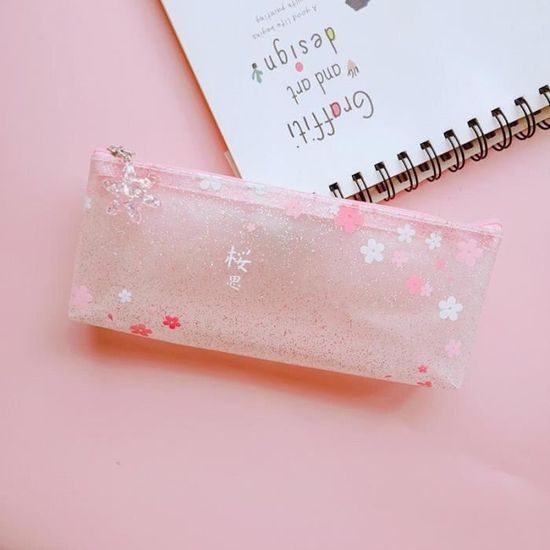 Trousse Kawaii CICIGETI - Set Papeterie Avec Crayons, Taille-crayon, Carnet, Cadeau Fille