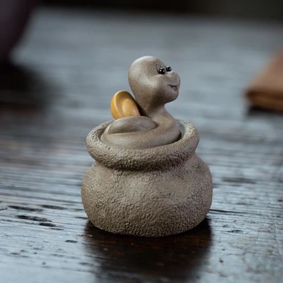Figurines de serpent Sculpture de serpent en laiton décor de table de serpent