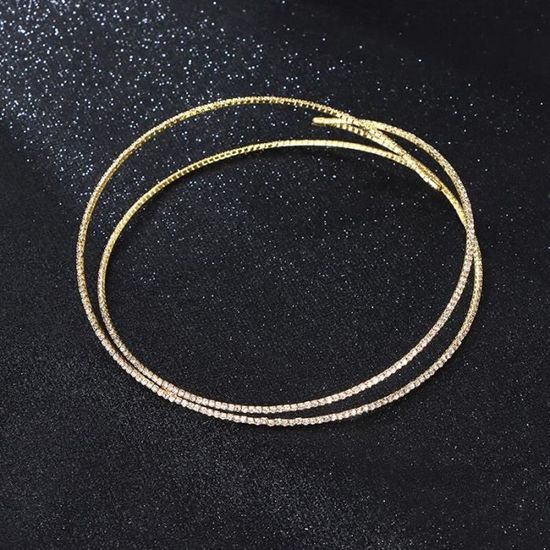 Collier Torque Rigide En Argent 925 Aztec Pour Femme Una-Storia