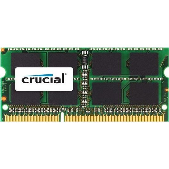CRUCIAL Module de RAM pour Notebook - 8 Go - DDR3-1600/PC3-12800 DDR3 SDRAM - CL11 - 1,35 V
