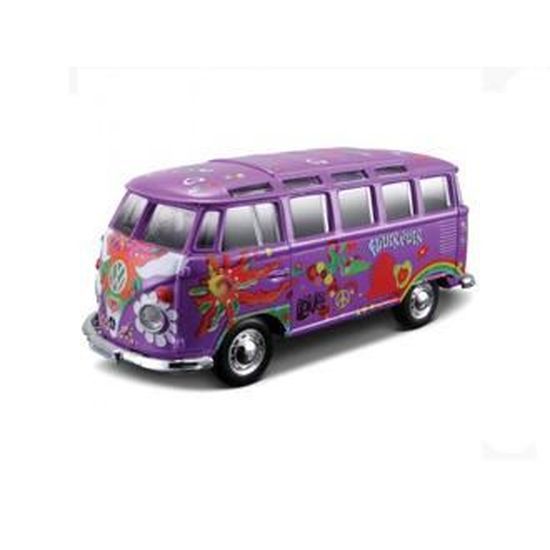 Voiture miniature VW T1 Flower Power Bus couleur violet (by Maestto ...