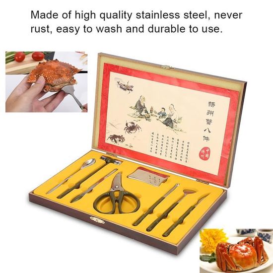 Casses Noix 8 PCS Fruits De Mer Kit D'outils, Homard Crabe Craquelin U00e9crou Cracker Crackers Noel Casses Noix 8 PCS Fruits De Mer Kit D'outils, Homard Crabe Craquelin U00e9crou Cracker Crackers Noel