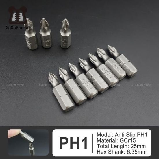 Embout Tournevis Phillips PH1 Metabo 25mm - Neuf Dans Son Emballage, Pour Vis Cruciformes
