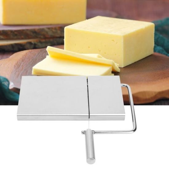 Sonew Coupe-fromage Coupeur de beurre de jambon de fromage d'acier  inoxydable de ménage avec Accesso de cuisine de fil de coupe