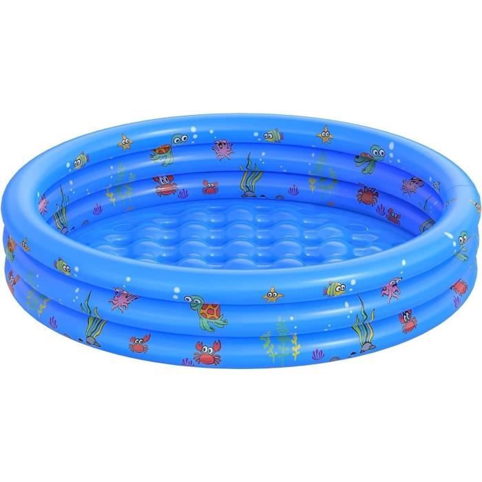 Piscine Gonflable Pour Enfants – 85 X 30 Cm – Rond En PVC Résistant – Idéal Intérieur Et Extérieur (Vert)
