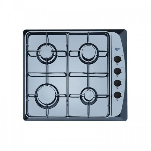 PLAQUE TABLE GAZ INOX DESIGN SILVER 4 FOYERS MEGA PROMO
