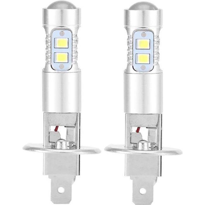 Phare à LED 2x H1 6000K Super White 100W LED Kit d'ampoules de phare-GUA