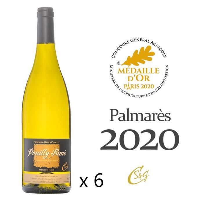 Vin blanc Pouilly Fumé Domaine Séverin et Gilles Chollet Médaille d'or Paris millésime 2019