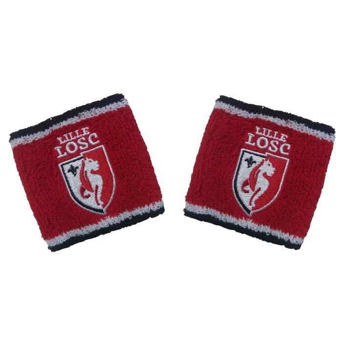 Poignets éponge x2 LOSC - Collection officielle LILLE OSC