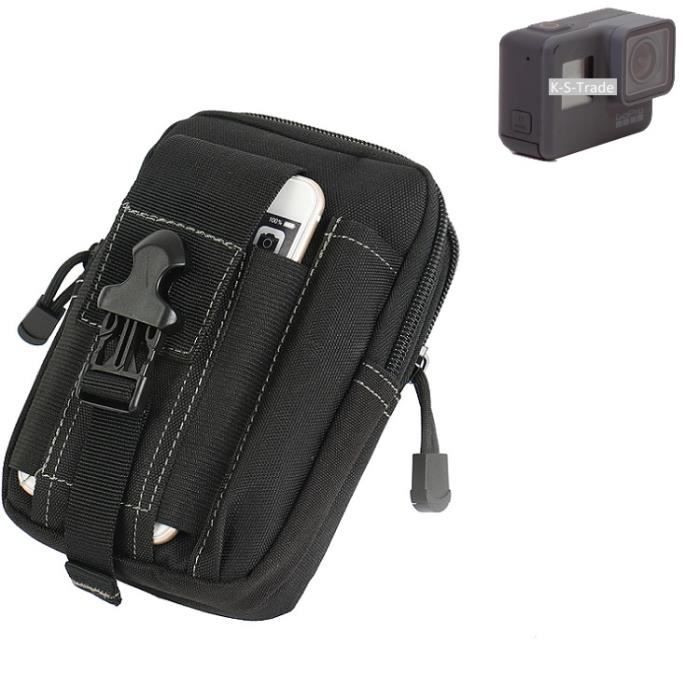 Grand Pochette ceinture, GoPro Hero 5 Black, noir sac camera digital Housse de protection sac K-S-Trade®