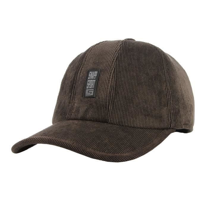 HT Chapeau de Baseball Golf Casquette Homme Avec Cache-Oreille Réglable Sport à Rayure Flat Cap Anti-Uv pour A.... - HTVSO827AA13092