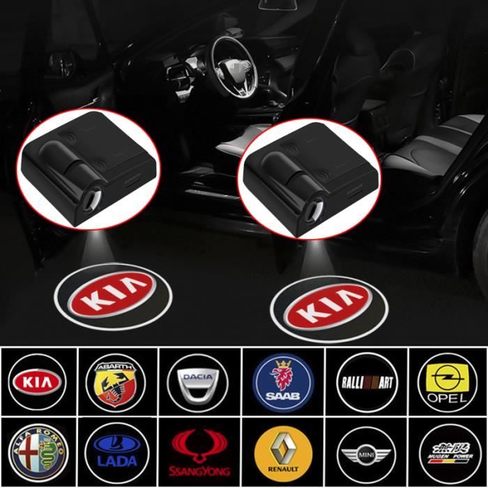 Projecteur Laser de bienvenue porte voiture - 2 pièces, Led sans fil, Logo fantôme ombre, lumière - Modèle: For MINI - ANQCCTB03373