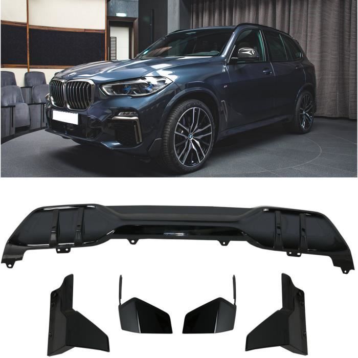 DIFFUSEUR ARRIERE ET SPLITTERS AVANT ARRIERE LOOK M PERFORMANCE NOIR BRILLANT POUR BMW X5 G05 PACK M