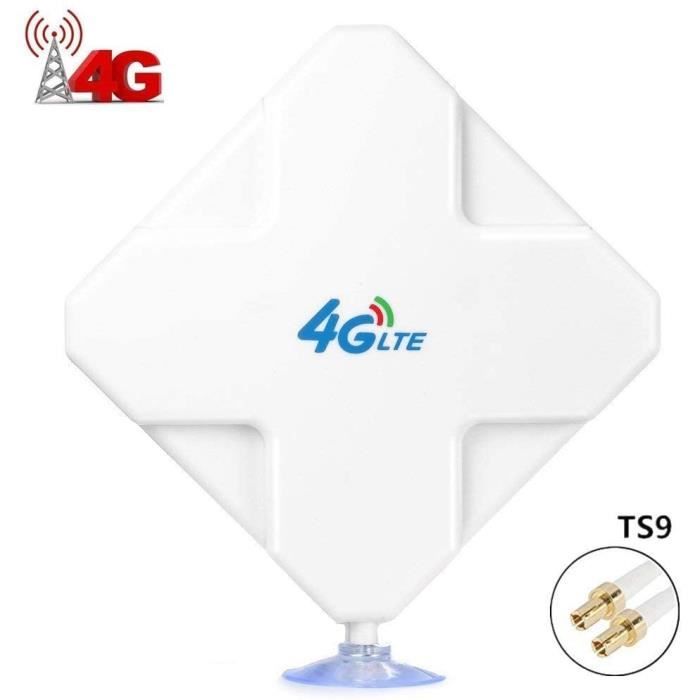 ANTENNE 4G LTE Antenne TS9, 35dbi Haut Gain Antenne WiFi Signal Booster Amplificateur de Signal d'extérieur réce110