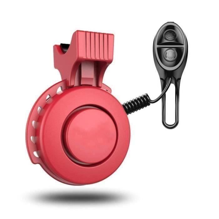 Vélo Bell Vélo électrique Sonnette de Vélo 120dB Corne de Vélo, Rouge