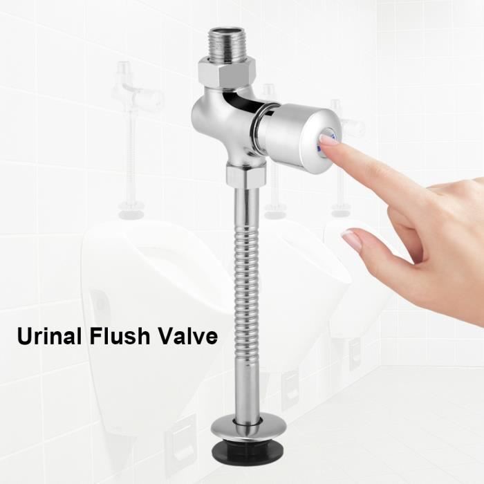 Robinet de chasse d'eau pour urinoir Type de bouton Retard manuel Fermeture automatique HB016