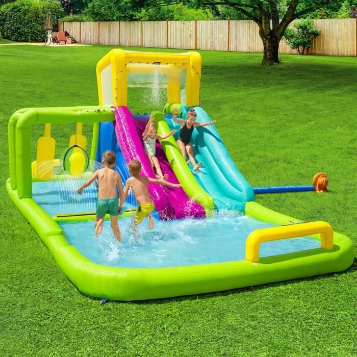 Splash Course aire de jeux aquatique gonflable pour enfants Bestway 53387