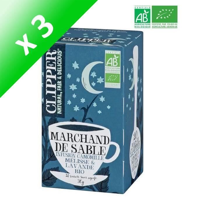 CLIPPER Infusion Marchand de Sable Bio - (Lot de 3x 30 g)