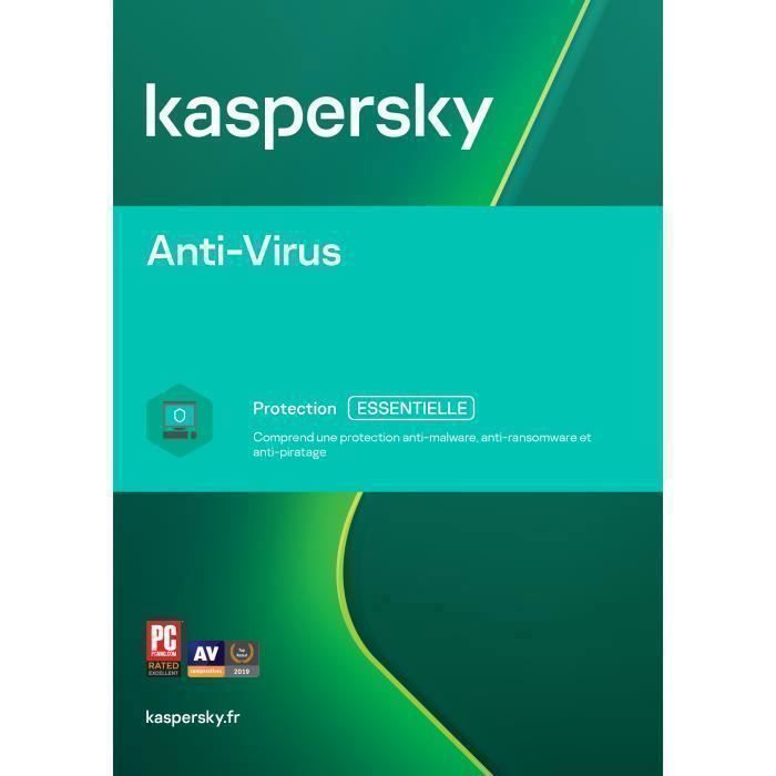 Kaspersky Anti-Virus 2023 - (2 Postes - 1 An) | Version Téléchargement
